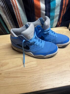 Nike Blue and Black Basketball Sneakers